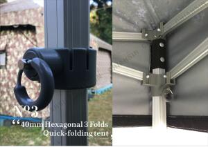 40mm六角三摺快速帳