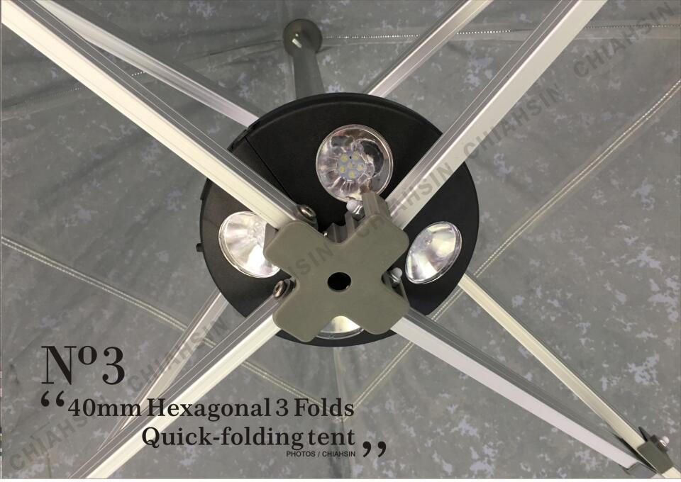 40mm六角三摺快速帳