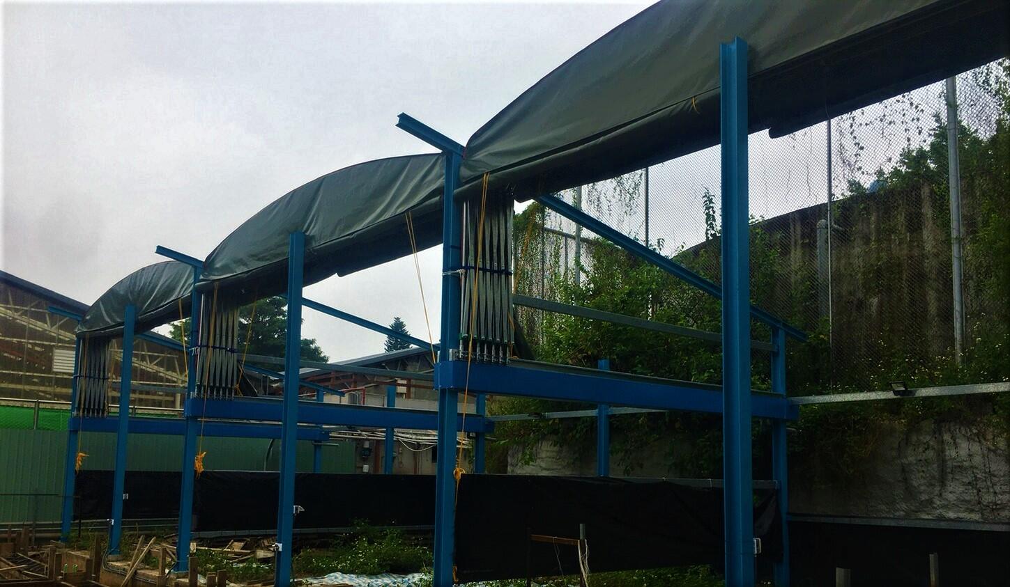 ▍軌道式伸縮帆布倉庫 ▍ ⟗ 勞動力發展署中彰投分署