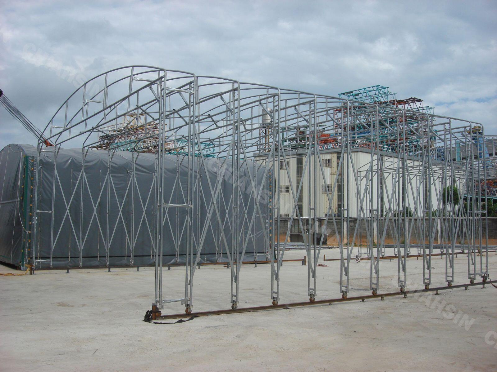 ▍軌道式伸縮帆布倉庫 ▍ ⟗亞通能源科技股份有限公司