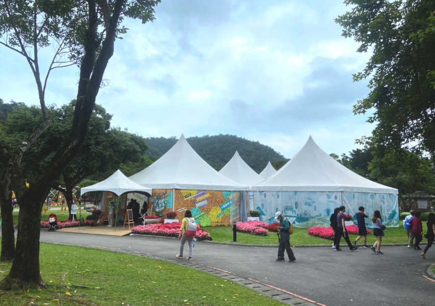 ▍鋁合金六邊形錐頂帳 ▍ ⟗2021宜蘭綠色博覽會