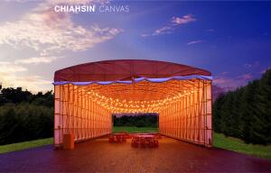 軌道式伸縮帆布倉庫