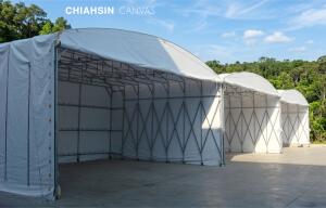 多向移動式伸縮帆布倉庫