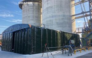 多向移動式伸縮帆布倉庫