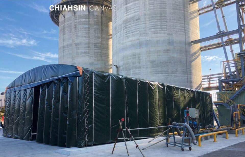 多向移動式伸縮帆布倉庫